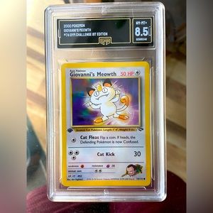Giovanni's Meowth Gym Challenge 74 Regular 1st Edition Common - GMA 8.5